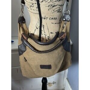 Retro Leather Military Canvas Messenger Bag Shoulder Bags Crossbody Bag